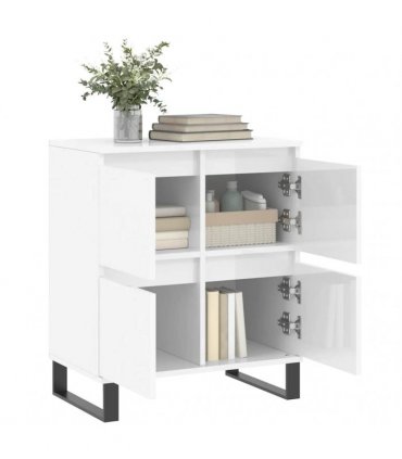 vidaXL Sideboard | High gloss white | Engineered wood | Medium | Sideboard