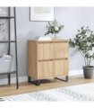 vidaXL Sideboard | Sonoma oak | Engineered wood and iron | Medium | Sideboard
