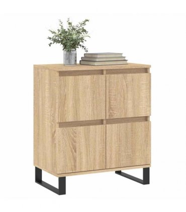 vidaXL Sideboard | Sonoma oak | Engineered wood and iron | Medium | Sideboard