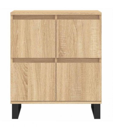 vidaXL Sideboard | Sonoma oak | Engineered wood and iron | Medium | Sideboard