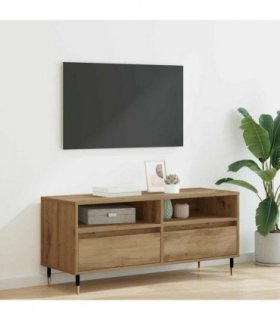 vidaXL TV Cabinet with Drawer Artisan Oak 100 x 34.5 x 44.5 cm — V0672040566