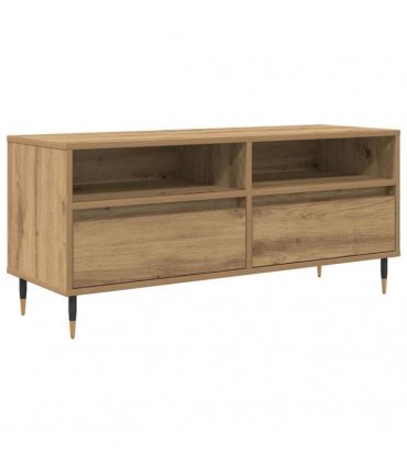 vidaXL TV Cabinet with Drawer Artisan Oak 100 x 34.5 x 44.5 cm — V0672040566
