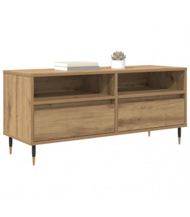 vidaXL TV Cabinet with Drawer Artisan Oak 100 x 34.5 x 44.5 cm — V0672040566