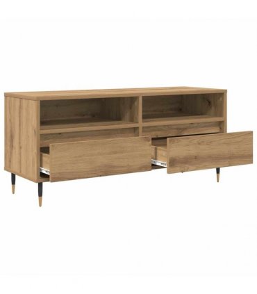 vidaXL TV Cabinet with Drawer Artisan Oak 100 x 34.5 x 44.5 cm — V0672040566