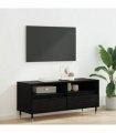 vidaXL TV Cabinet with Drawer Black Oak 100 x 34.5 x 44.5 cm — V0672040568