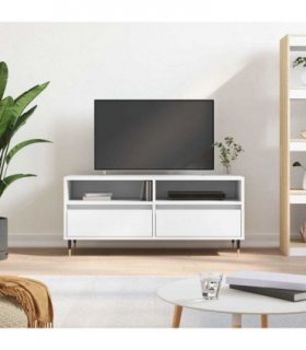 vidaXL TV Cabinet White 100x34.5x44.5 cm Engineered Wood — V0672040572
