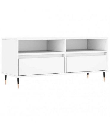 vidaXL TV Cabinet White 100x34.5x44.5 cm Engineered Wood — V0672040572