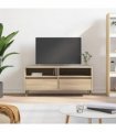 vidaXL TV Cabinet Sonoma Oak 100x34.5x44.5 cm Engineered Wood — V0672040573