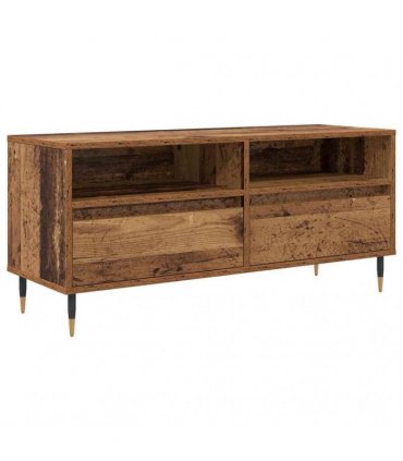 vidaXL TV Cabinet with Drawer Old Wood 100 x 34.5 x 44.5 cm — V0672040574