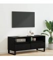 vidaXL TV Cabinet with Drawer Black Oak 100 x 34.5 x 44.5 cm — V0672040582