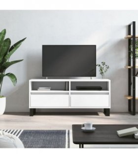vidaXL TV Cabinet White 100x34.5x44.5 cm Engineered Wood — V0672040584
