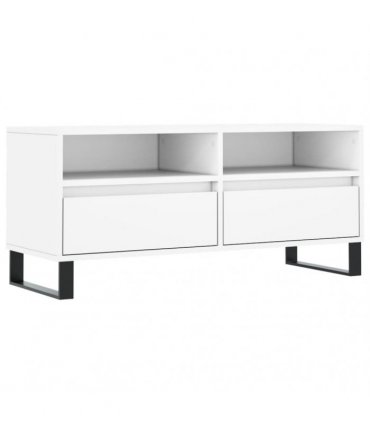vidaXL TV Cabinet White 100x34.5x44.5 cm Engineered Wood — V0672040584