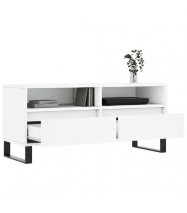 vidaXL TV Cabinet White 100x34.5x44.5 cm Engineered Wood — V0672040584