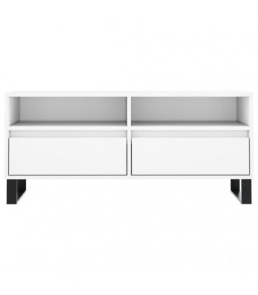 vidaXL TV Cabinet White 100x34.5x44.5 cm Engineered Wood — V0672040584