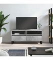 vidaXL TV Cabinet Concrete Grey 100x34.5x44.5 cm Engineered Wood — V0672040585