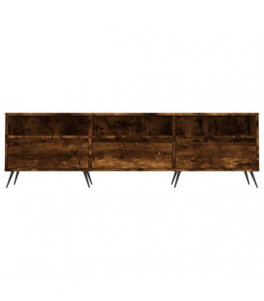 vidaXL TV Cabinet Smoked Oak 150x30x44.5 cm Engineered Wood — V0672040589