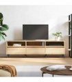 vidaXL TV Cabinet Sonoma Oak 150x30x44.5 cm Engineered Wood — V0672040590