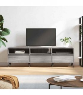 vidaXL TV Cabinet Grey Sonoma 150x30x44.5 cm Engineered Wood — V0672040592