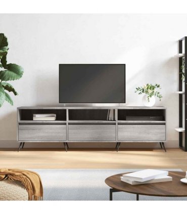 vidaXL TV Cabinet Grey Sonoma 150x30x44.5 cm Engineered Wood — V0672040592