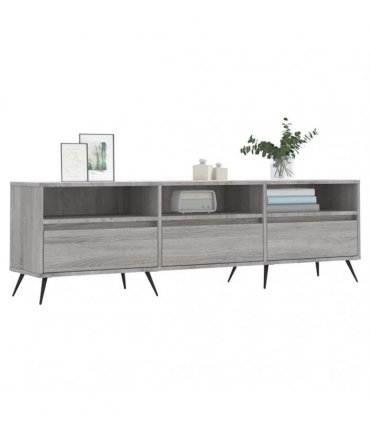 vidaXL TV Cabinet Grey Sonoma 150x30x44.5 cm Engineered Wood — V0672040592