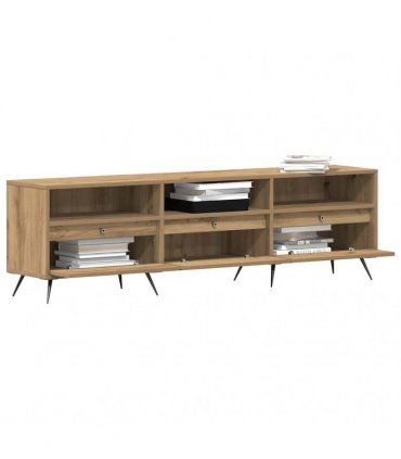 vidaXL TV Cabinet Artisan oak 150 x 30 x 44.5 cm Engineered wood