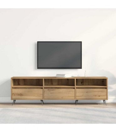 vidaXL TV Cabinet Artisan oak 150 x 30 x 44.5 cm Engineered wood