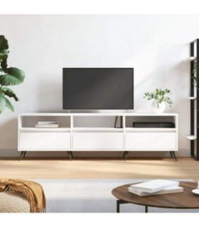 vidaXL TV Cabinet White 150x30x44.5 cm Engineered Wood — V0672040595