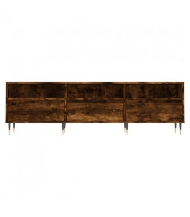 vidaXL TV Cabinet Smoked Oak 150x30x44.5 cm Engineered Wood — V0672040597