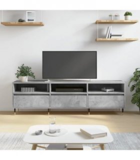 vidaXL TV Cabinet Concrete Grey 150x30x44.5 cm Engineered Wood — V0672040601