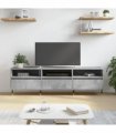 vidaXL TV Cabinet Concrete Grey 150x30x44.5 cm Engineered Wood — V0672040601