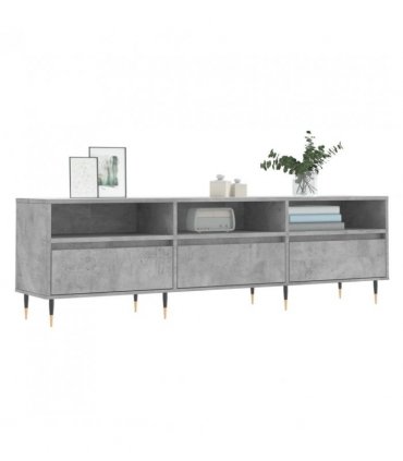 vidaXL TV Cabinet Concrete Grey 150x30x44.5 cm Engineered Wood — V0672040601