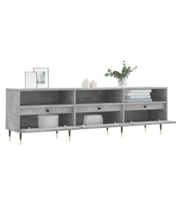 vidaXL TV Cabinet Concrete Grey 150x30x44.5 cm Engineered Wood — V0672040601