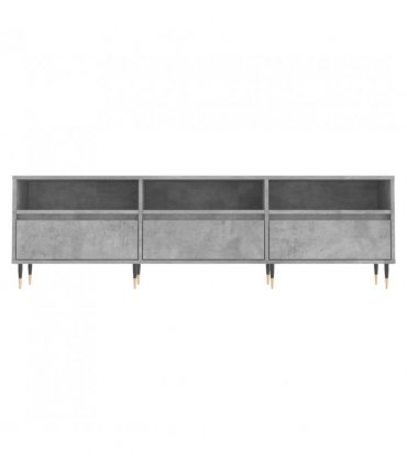 vidaXL TV Cabinet Concrete Grey 150x30x44.5 cm Engineered Wood — V0672040601
