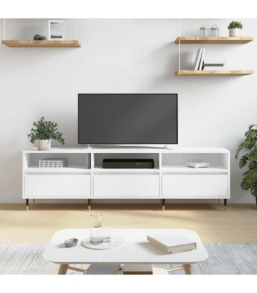 vidaXL TV Cabinet White 150x30x44.5 cm Engineered Wood — V0672040602