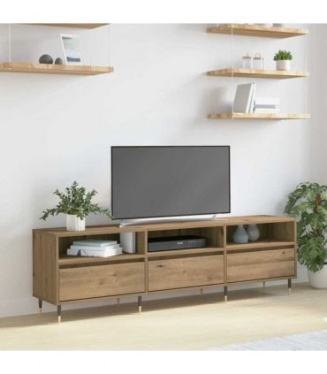 vidaXL TV Cabinet Artisan Oak 150 x 30 x 45 cm Engineered Wood — V0672040604