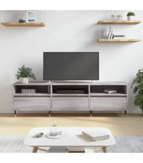 vidaXL TV Cabinet Grey Sonoma 150x30x44.5 cm Engineered Wood — V0672040605