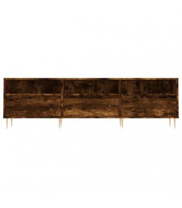vidaXL TV Cabinet Smoked Oak 150x30x44.5 cm Engineered Wood — V0672040606