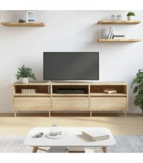 vidaXL TV Cabinet Sonoma Oak 150x30x44.5 cm Engineered Wood — V0672040609
