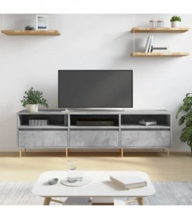 vidaXL TV Cabinet Concrete Grey 150x30x44.5 cm Engineered Wood — V0672040611
