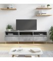 vidaXL TV Cabinet Concrete Grey 150x30x44.5 cm Engineered Wood — V0672040611