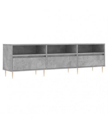 vidaXL TV Cabinet Concrete Grey 150x30x44.5 cm Engineered Wood — V0672040611