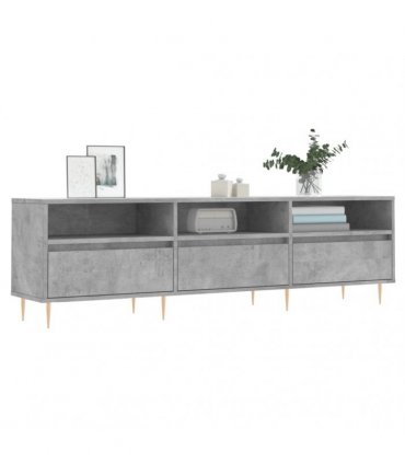 vidaXL TV Cabinet Concrete Grey 150x30x44.5 cm Engineered Wood — V0672040611