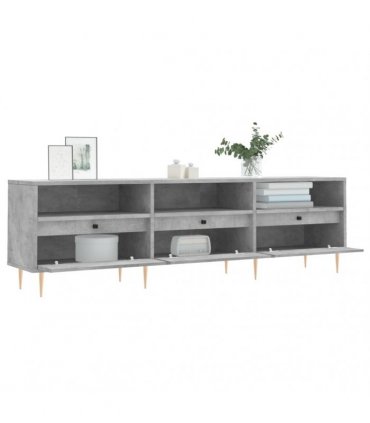 vidaXL TV Cabinet Concrete Grey 150x30x44.5 cm Engineered Wood — V0672040611