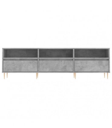 vidaXL TV Cabinet Concrete Grey 150x30x44.5 cm Engineered Wood — V0672040611