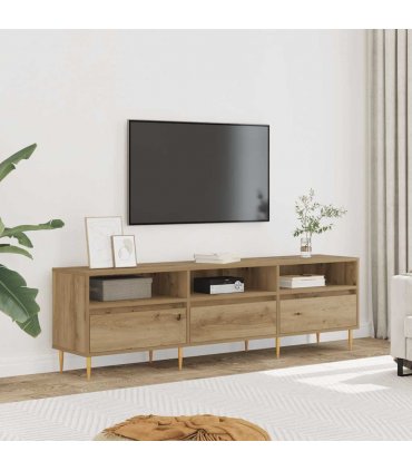 vidaXL TV Cabinet Artisan Oak 150x30x44.5 cm Engineered Wood