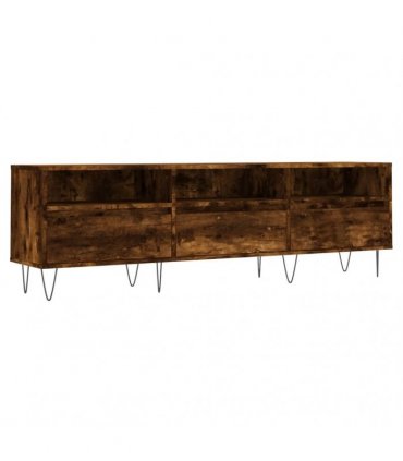 vidaXL TV Cabinet Smoked Oak 150x30x44.5 cm Engineered Wood — V0672040615