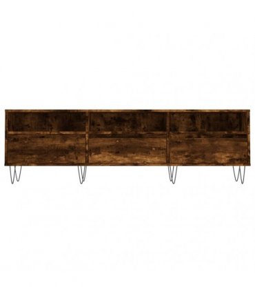 vidaXL TV Cabinet Smoked Oak 150x30x44.5 cm Engineered Wood — V0672040615