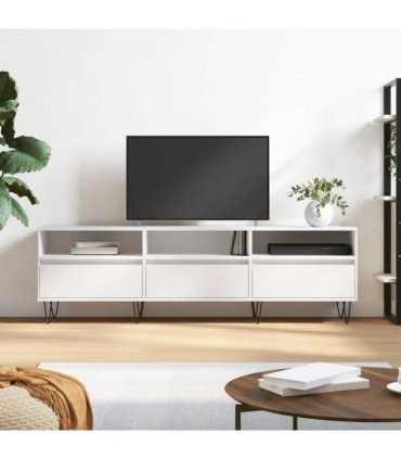 vidaXL TV Cabinet White 150x30x44.5 cm Engineered Wood — V0672040619