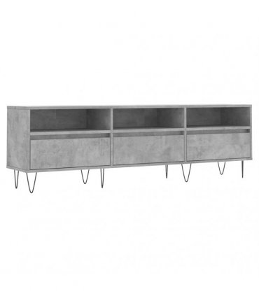 vidaXL TV Cabinet Concrete Grey 150x30x44.5 cm Engineered Wood — V0672040620