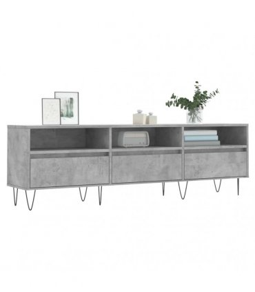vidaXL TV Cabinet Concrete Grey 150x30x44.5 cm Engineered Wood — V0672040620